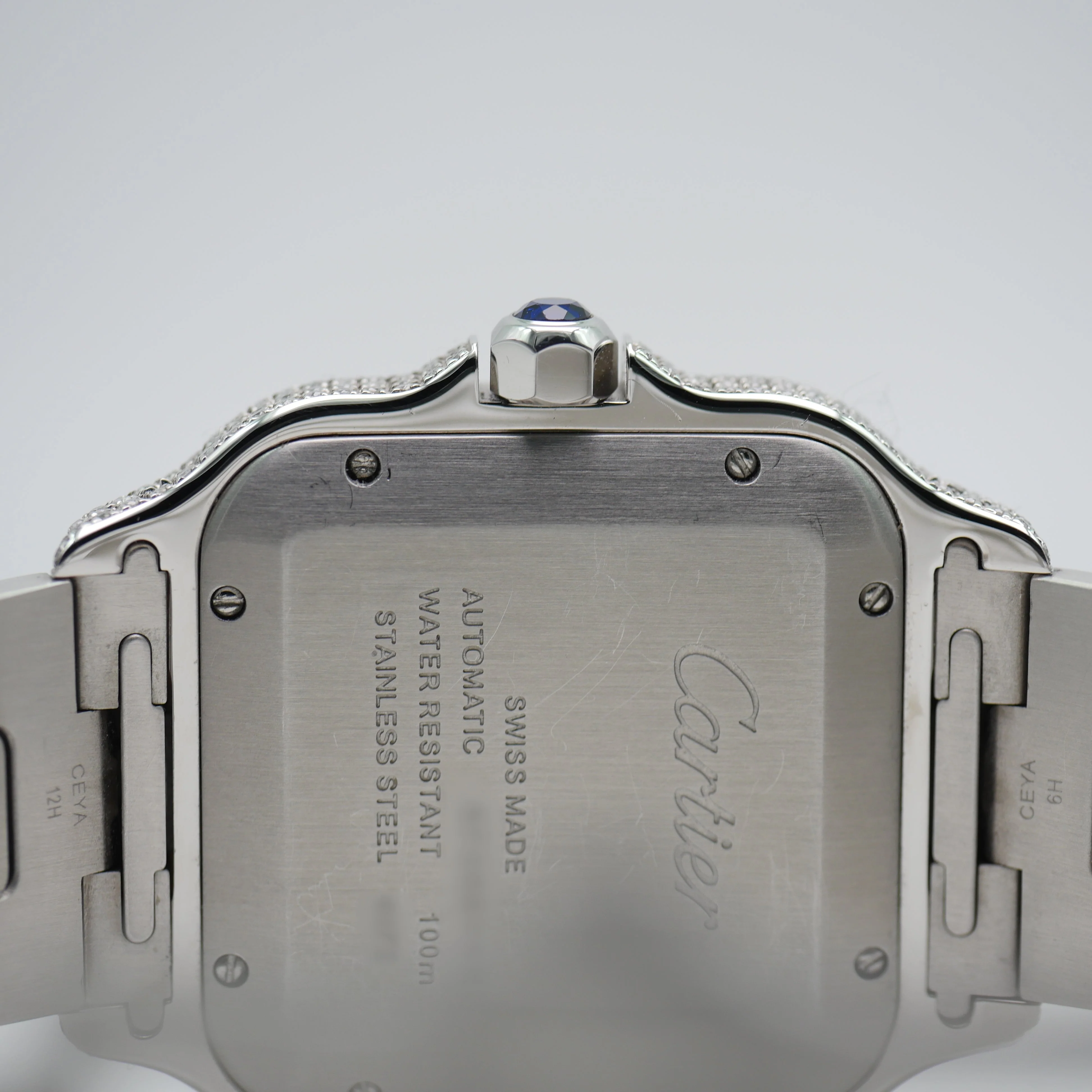 Cartier Santos Iced Out Stahl / Roségold WSSA0018 - 2021 - Image 5