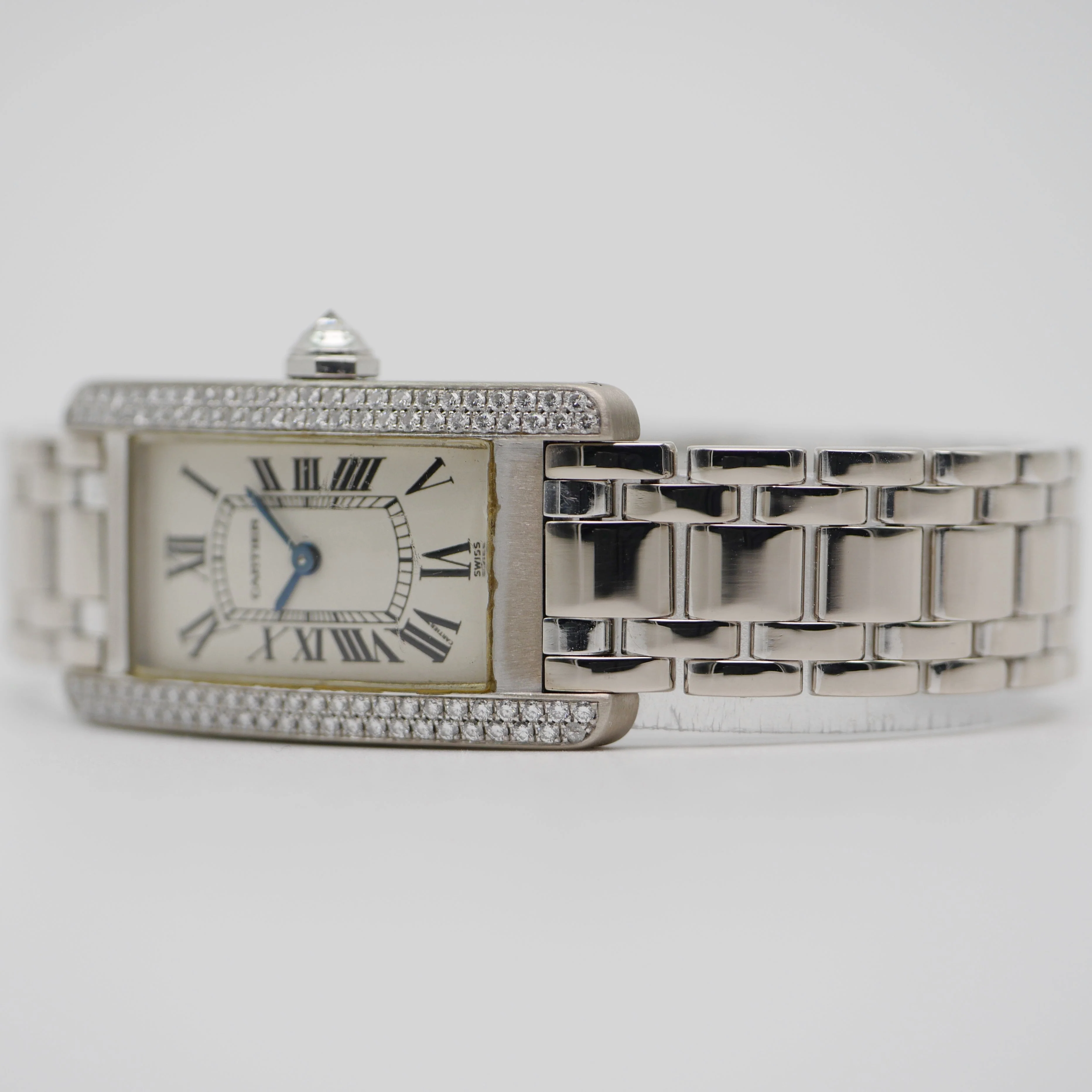 Cartier Tank Americaine Weißgold - 1713 - Image 9