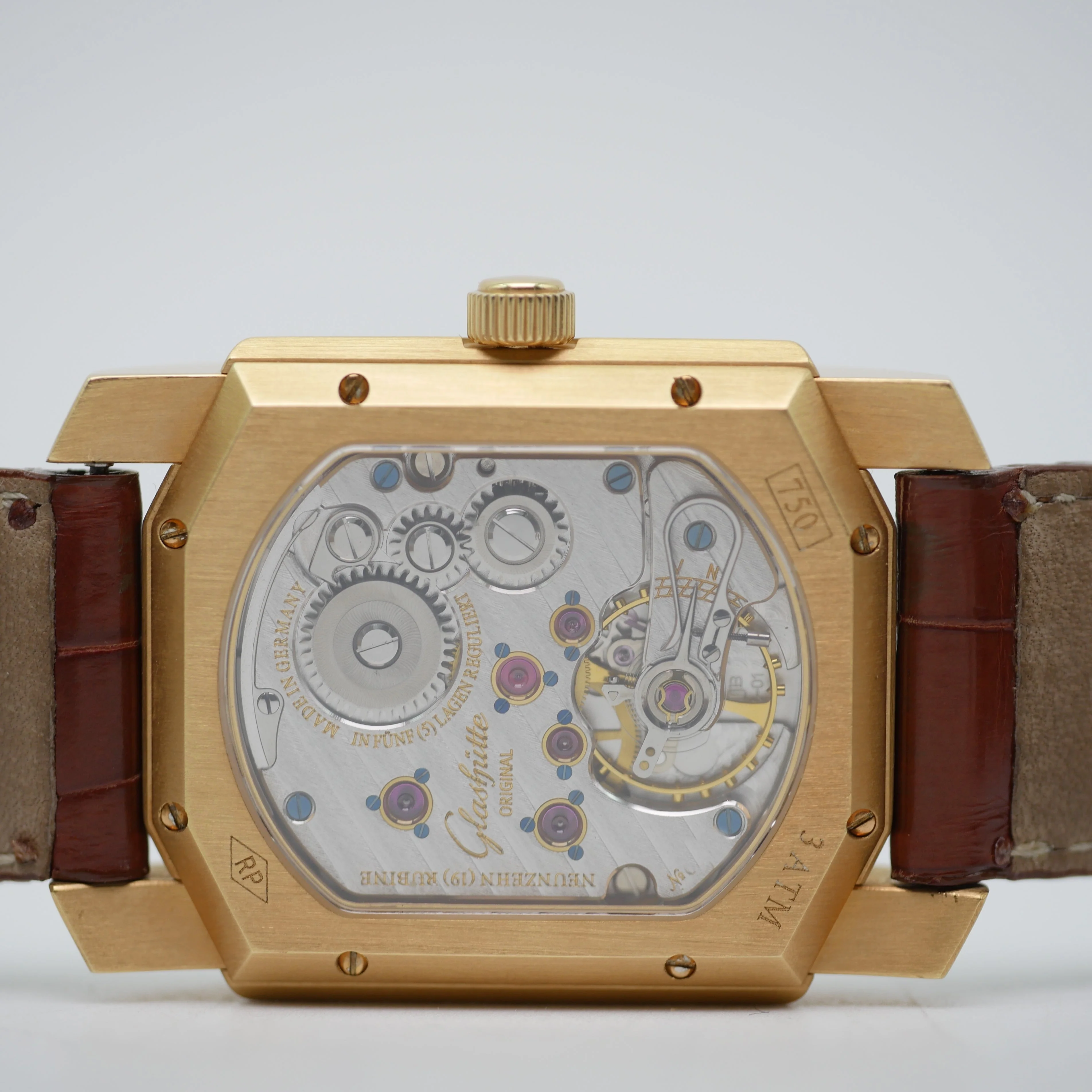 Glashütte Original Senator Karrée Ewiger Kalender Roségold 1845 - - Image 9