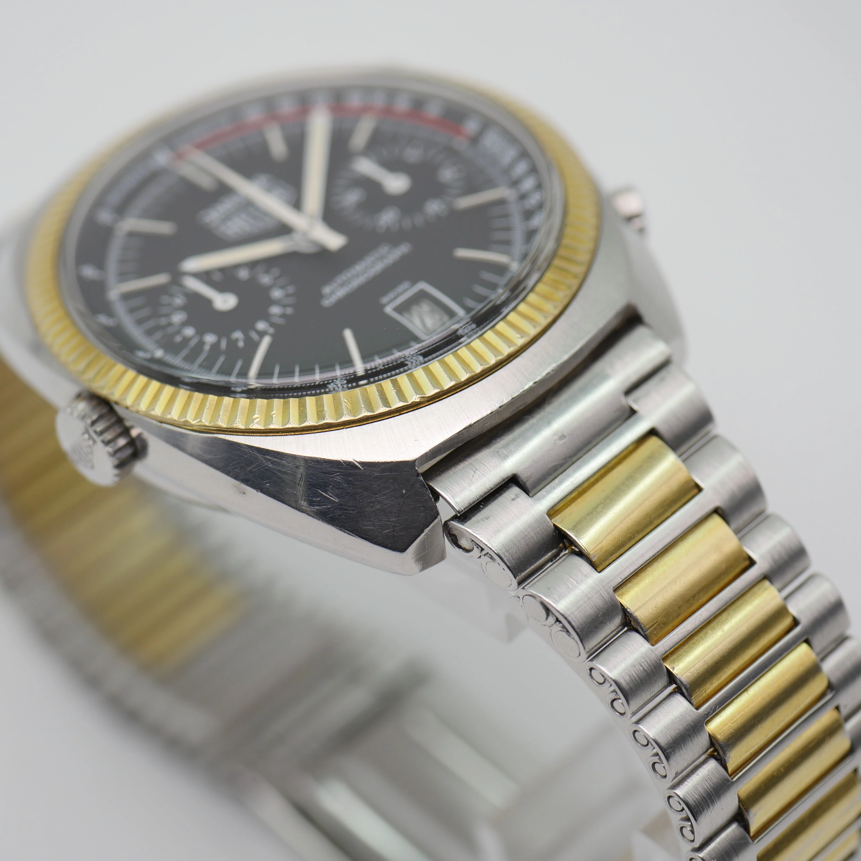 Heuer Jarama Calibre 12 Stahl / Gelbgold 110.245 - Image 7
