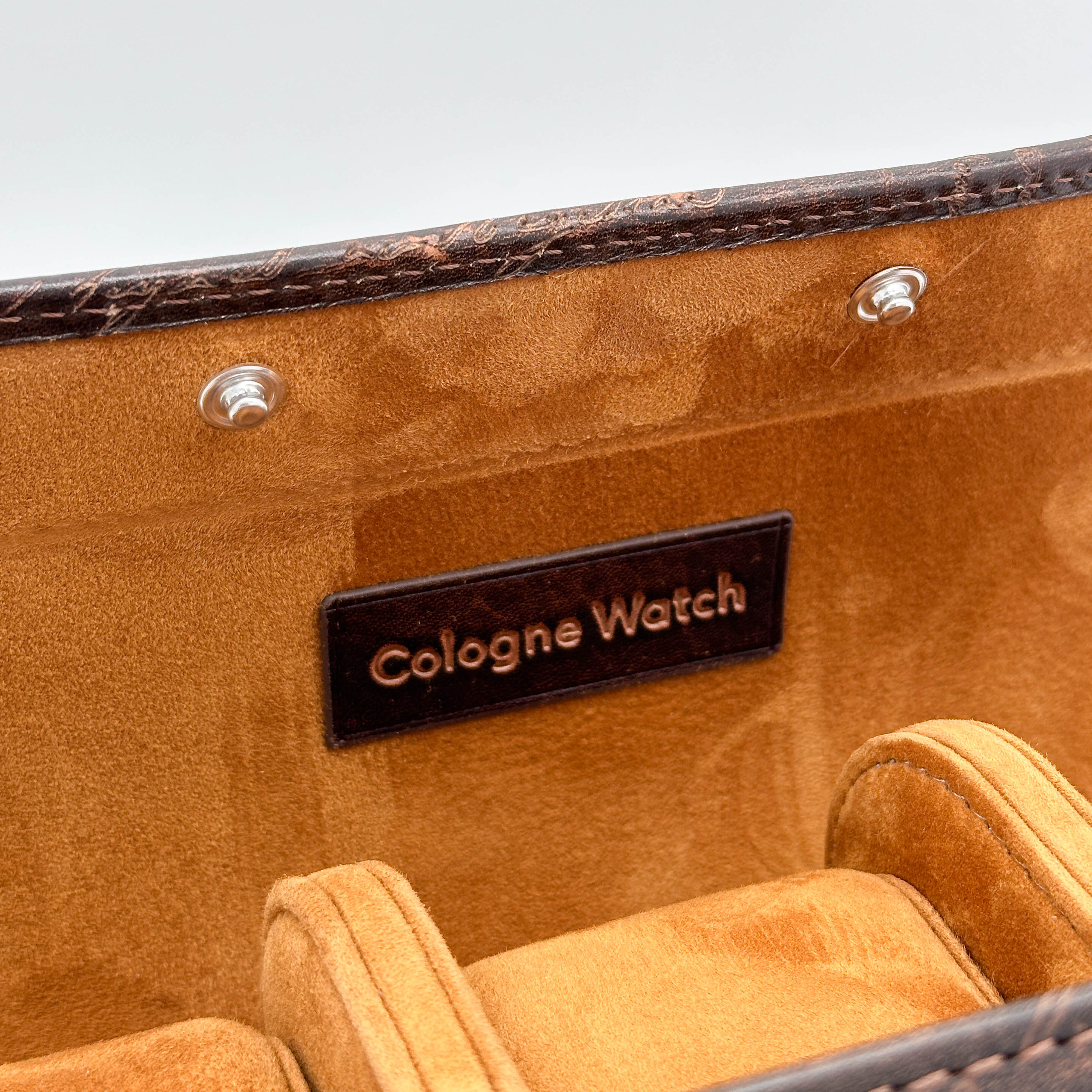 Uhrenrolle für 3 Uhren in Braun Patina - Image 3
