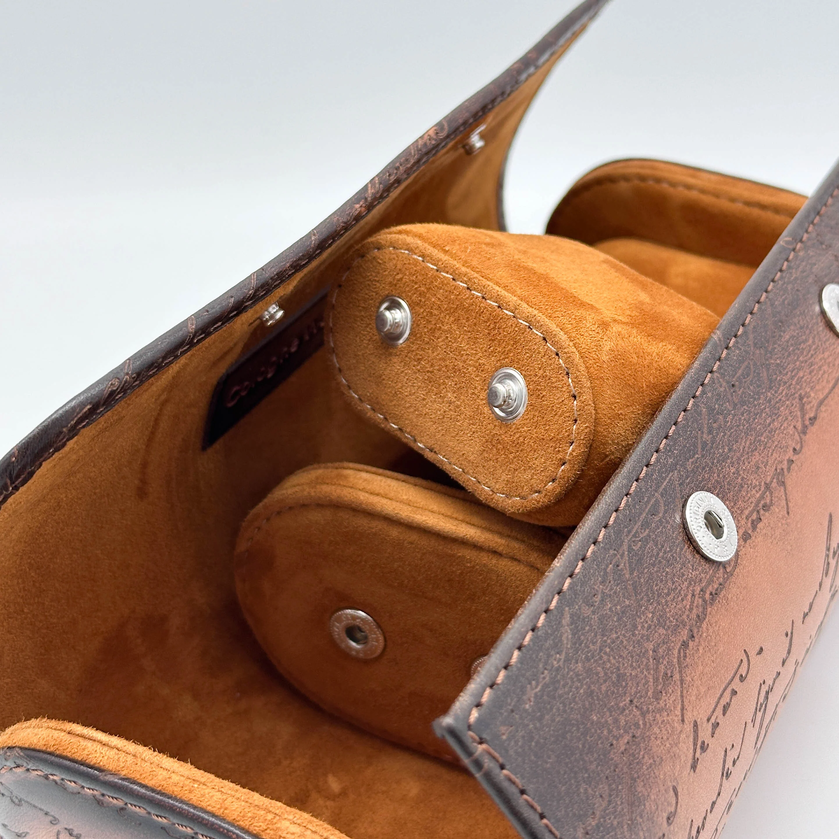 Uhrenrolle für 3 Uhren in Braun Patina - Image 4